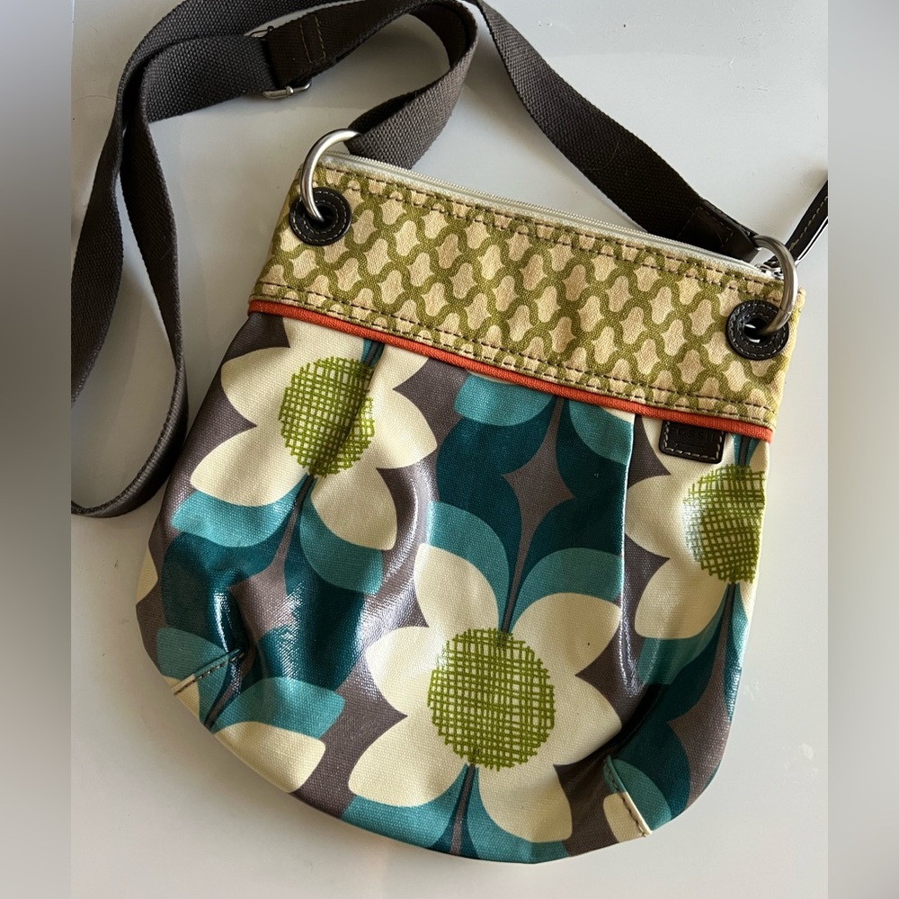 Fossil Flower Print Crossbody Purse